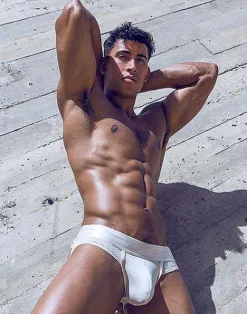 2EROS Jockstraps^Aktiv Boreas Jockstrap Underwear-Whitecap Gray