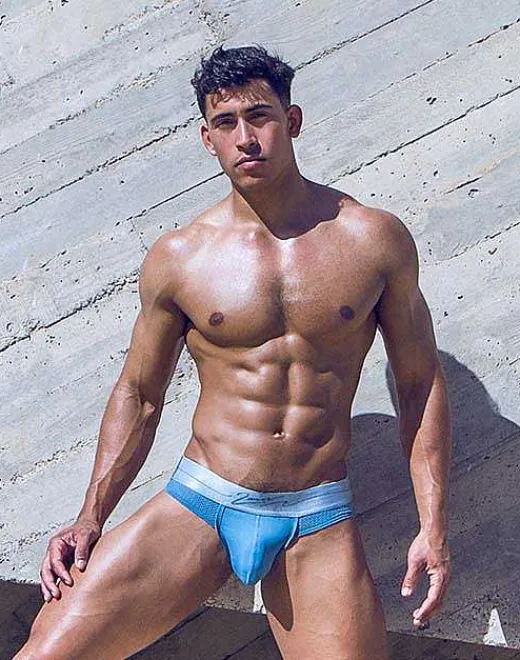 2EROS Active Underwear^Aktiv Boreas Jockstrap Underwear-Faded Denim