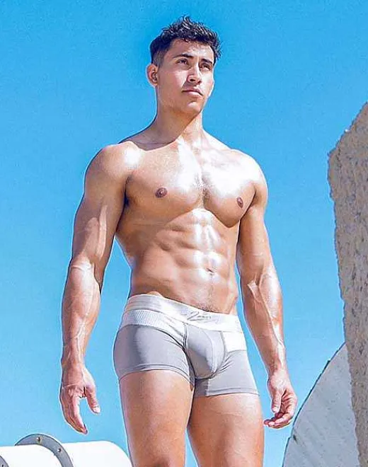 2EROS Active Underwear^Aktiv Boreas Trunk Underwear-String Brown