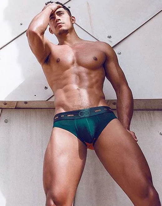 2EROS Active Underwear^Aktiv Nrg Brief Underwear-Green