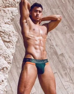 2EROS Active Underwear^Aktiv Nrg Jockstrap Underwear-Green