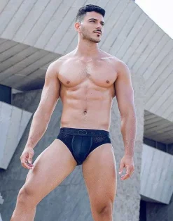 2EROS Active Underwear^Aktiv Pegasus Brief Underwear-Black/Green