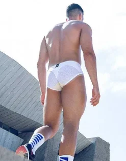 2EROS Active Underwear^Aktiv Pegasus Brief Underwear-White/Tan