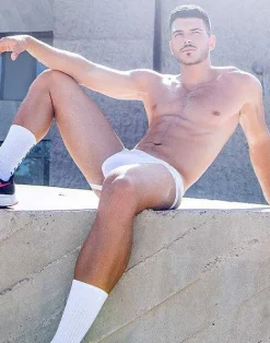 2EROS Jockstraps^Aktiv Pegasus Jockstrap Underwear-White/Tan