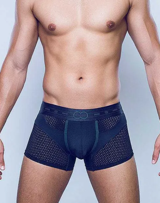 2EROS Active Underwear^Aktiv Pegasus Trunk Underwear-Black/Green