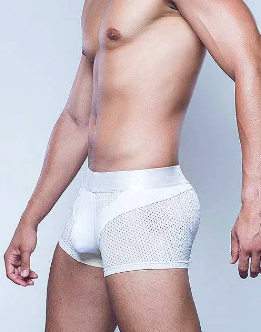 2EROS Active Underwear^Aktiv Pegasus Trunk Underwear-White/Tan