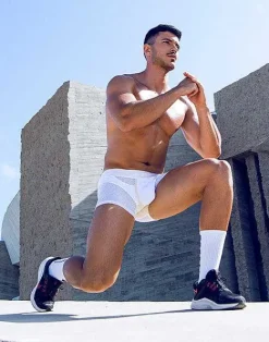 2EROS Trunks^Aktiv Pegasus Trunk Underwear-White/Tan