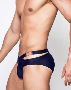 2EROS Swimwear^Blk Double Strap Swim-Black