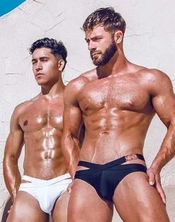 2EROS Swimwear^Blk Double Strap Swim-Black