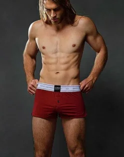 2EROS Loungewear^Bx20 Core Boxer Shorts-Cabernet