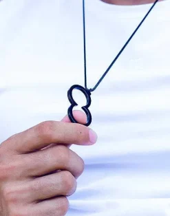 2EROS Jewellery^Icon Pendant Necklace-Black