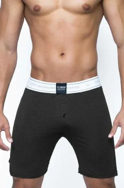 2EROS Loungewear^Ls10 Core Lounge Shorts-Charcoal
