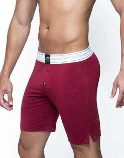 2EROS Loungewear^Ls10 Core Series 2 Lounge Boxer Shorts-Cabernet