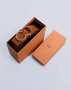 2EROS Leather Goods^Reversible Icon Belt-Tan