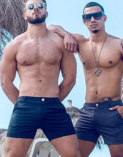 2EROS Sustainable Beachwear^S60 Bondi (Series 3) Shorts-Black