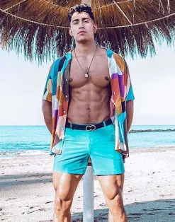 2EROS Sustainable Beachwear^S60 Bondi (Series 3) Shorts-Breeze Green