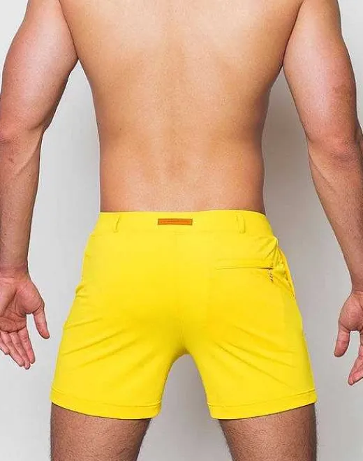 2EROS Sustainable Beachwear^S60 Bondi (Series 2) Shorts-Gold