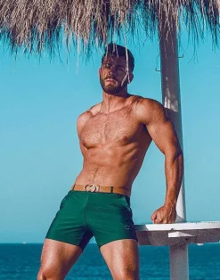 2EROS Sustainable Beachwear^S60 Bondi (Series 3) Shorts-Green