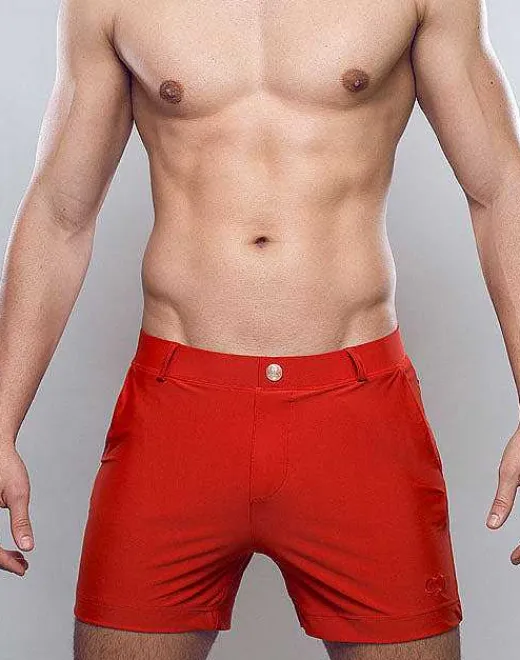 2EROS Sustainable Beachwear^S60 Bondi (Series 3) Shorts-Rust