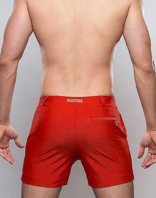 2EROS Sustainable Beachwear^S60 Bondi (Series 3) Shorts-Rust
