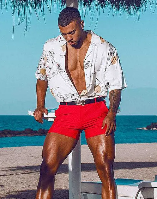 2EROS Sustainable Beachwear^S60 Bondi (Series 3) Shorts-Rust