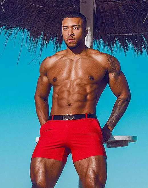 2EROS Sustainable Beachwear^S60 Bondi (Series 3) Shorts-Rust