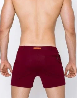 2EROS Beach Shorts^S60 Bondi Shorts-Cabernet