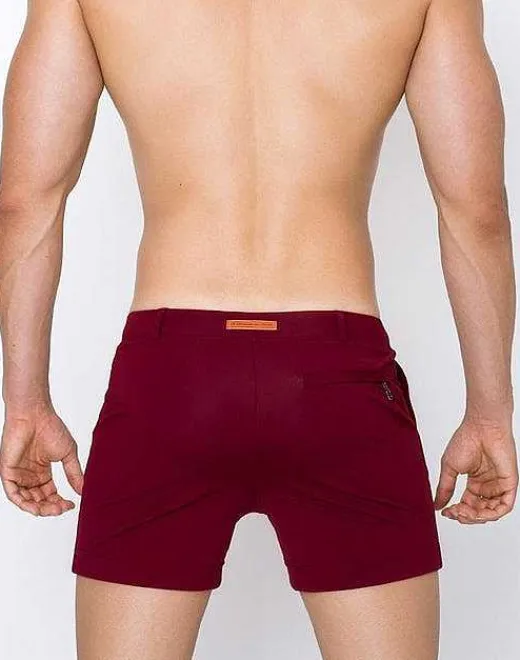 2EROS Beach Shorts^S60 Bondi Shorts-Cabernet