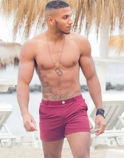 2EROS Beach Shorts^S60 Bondi Shorts-Cabernet