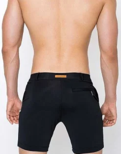 2EROS Beach Shorts^S61 Long Bondi Shorts-Black