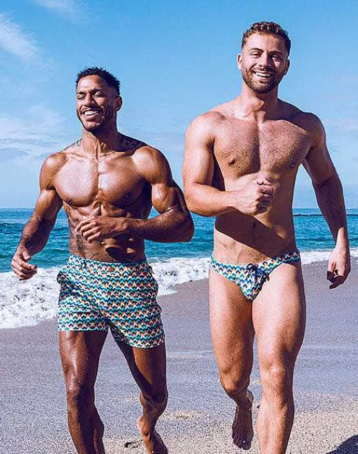 2EROS Shorts & Pants^S60 Print Bondi Shorts-Chevy Blue