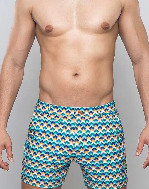 2EROS Shorts & Pants^S60 Print Bondi Shorts-Chevy Blue