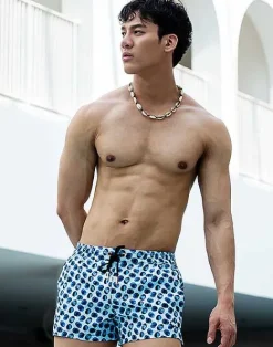 2EROS Sustainable Beachwear^S50 Print Shorts-Bubbles
