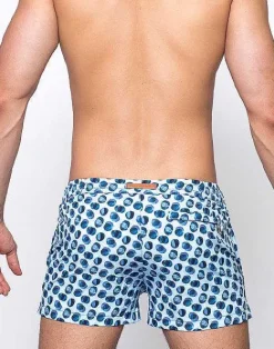 2EROS Sustainable Beachwear^S50 Print Shorts-Bubbles