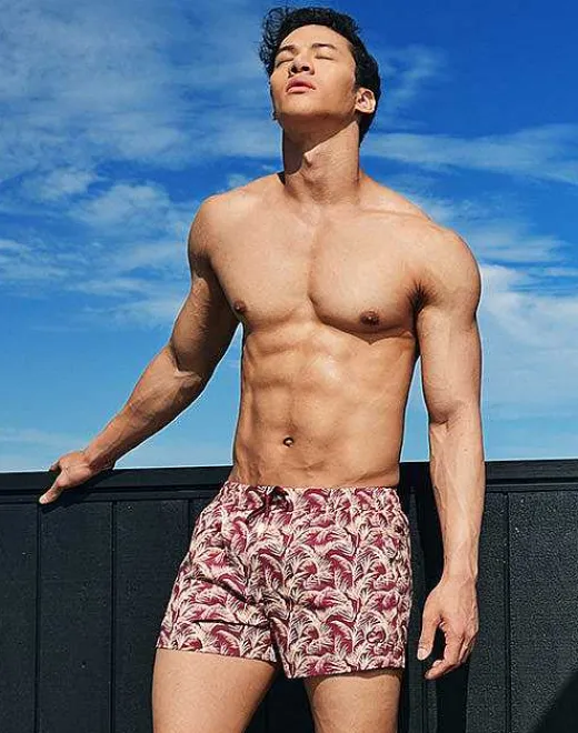 2EROS Sustainable Beachwear^S50 Print Shorts-Hawaiian Night