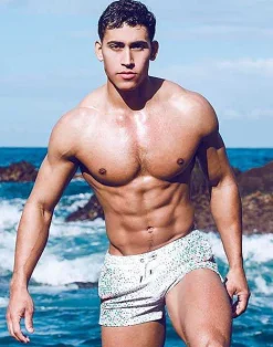 2EROS Sustainable Beachwear^S50 Print Shorts-Moana