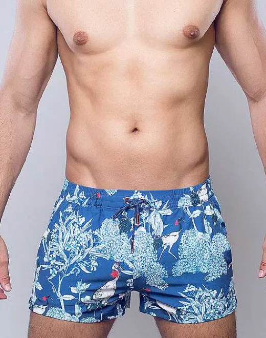 2EROS Sustainable Beachwear^S50 Print Shorts-Orient Dream