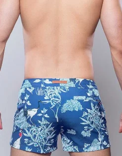 2EROS Sustainable Beachwear^S50 Print Shorts-Orient Dream