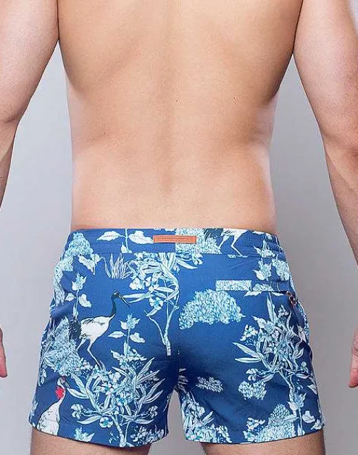 2EROS Sustainable Beachwear^S50 Print Shorts-Orient Dream
