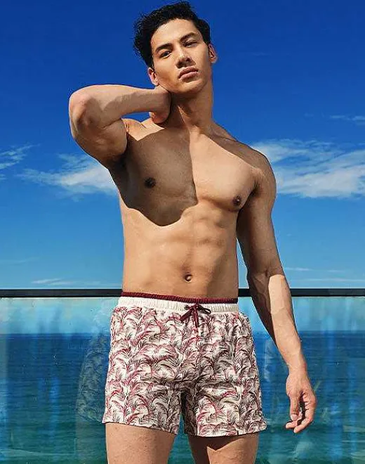 2EROS Beach Shorts^S70 Print Shorts-Pastel Hawaii