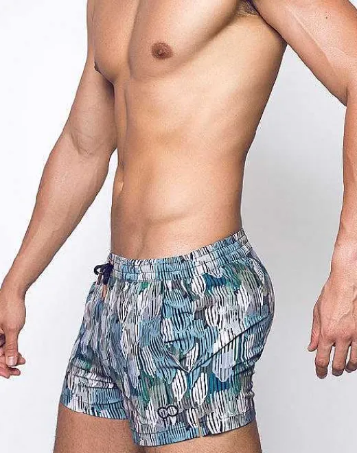 2EROS Sustainable Beachwear^S50 Print Shorts-Torch