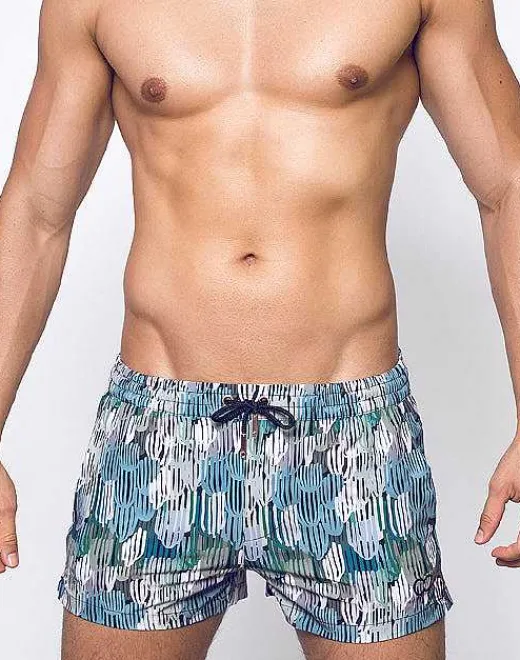 2EROS Sustainable Beachwear^S50 Print Shorts-Torch