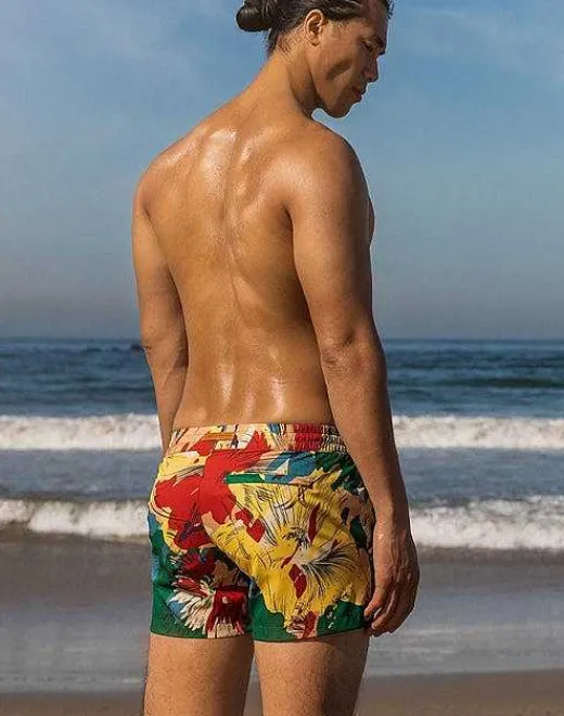 2EROS Sustainable Beachwear^S50 Print Swimshorts-Fleur