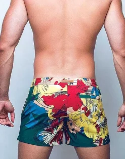 2EROS Sustainable Beachwear^S50 Print Swimshorts-Fleur