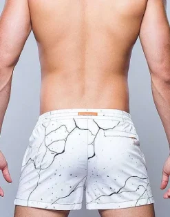 2EROS Sustainable Beachwear^S50 Print Swimshorts-Marble