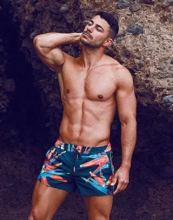 2EROS Sustainable Beachwear^S50 Print Swimshorts-Paradise