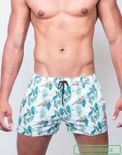 2EROS Sustainable Beachwear^S50 Print Swimshorts-Serenity