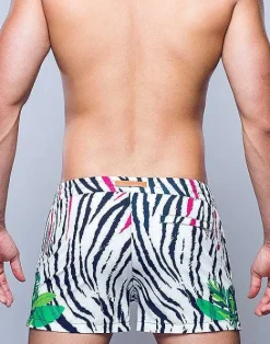 2EROS Sustainable Beachwear^S50 Print Swimshorts-Siberian