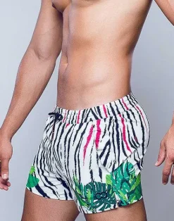 2EROS Beach Shorts^S50 Print Swimshorts-Siberian