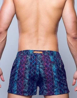 2EROS Sustainable Beachwear^S50 Print Swimshorts-Viper